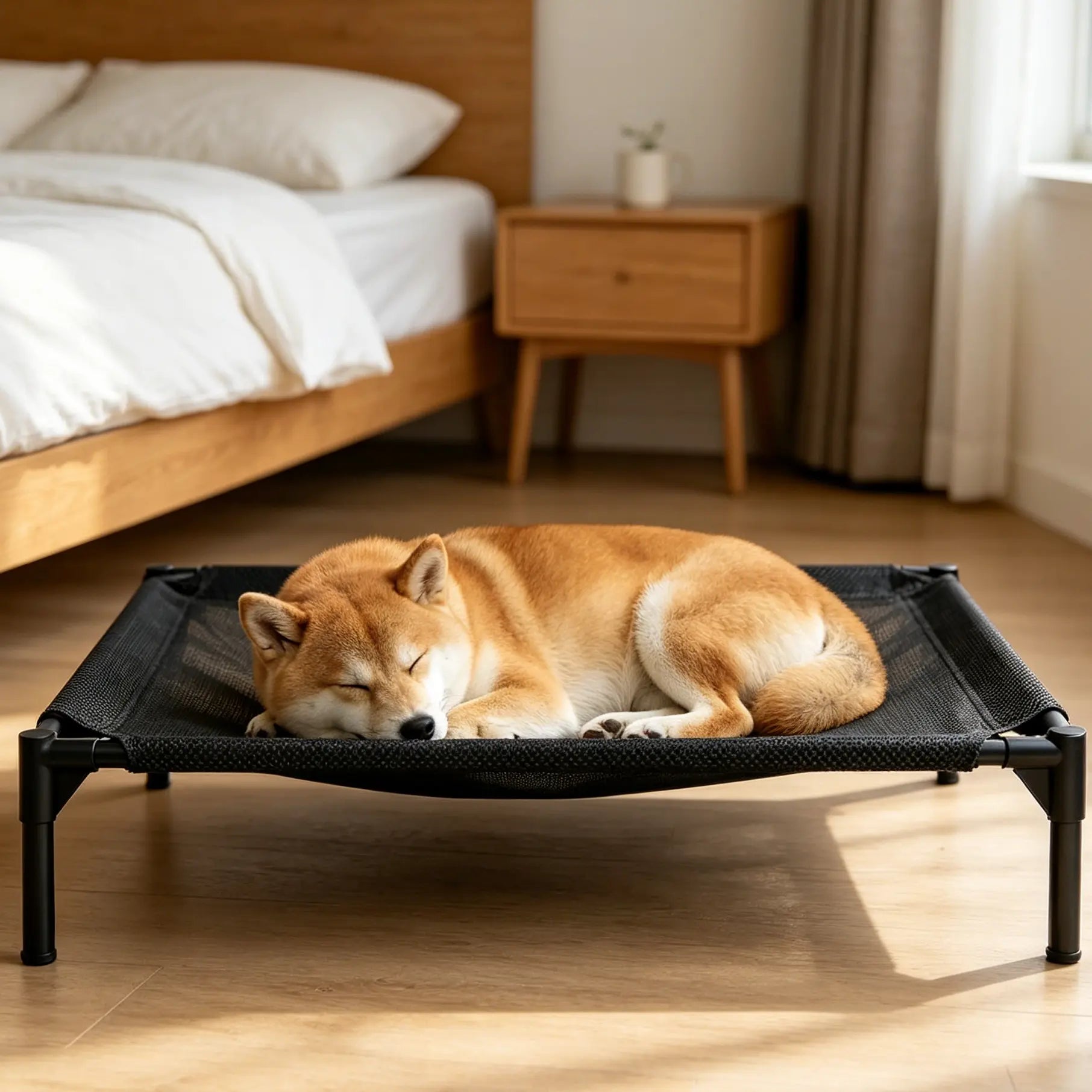Pawplanet Elevated Cooling Dog Bed - Breathable Mesh & Oxford Cloth for Ultimate Comfort, Perfect for Indoor & Outdoor Use!