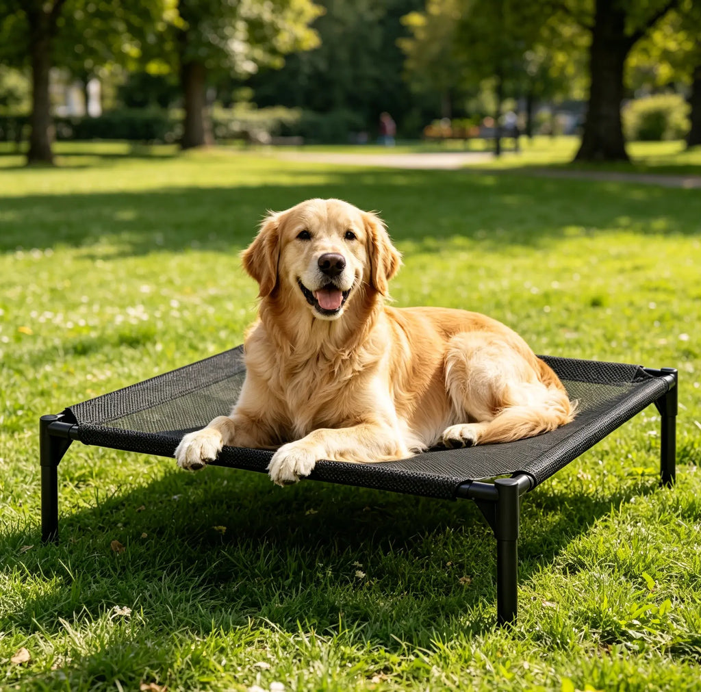 Pawplanet Elevated Cooling Dog Bed - Breathable Mesh & Oxford Cloth for Ultimate Comfort, Perfect for Indoor & Outdoor Use!