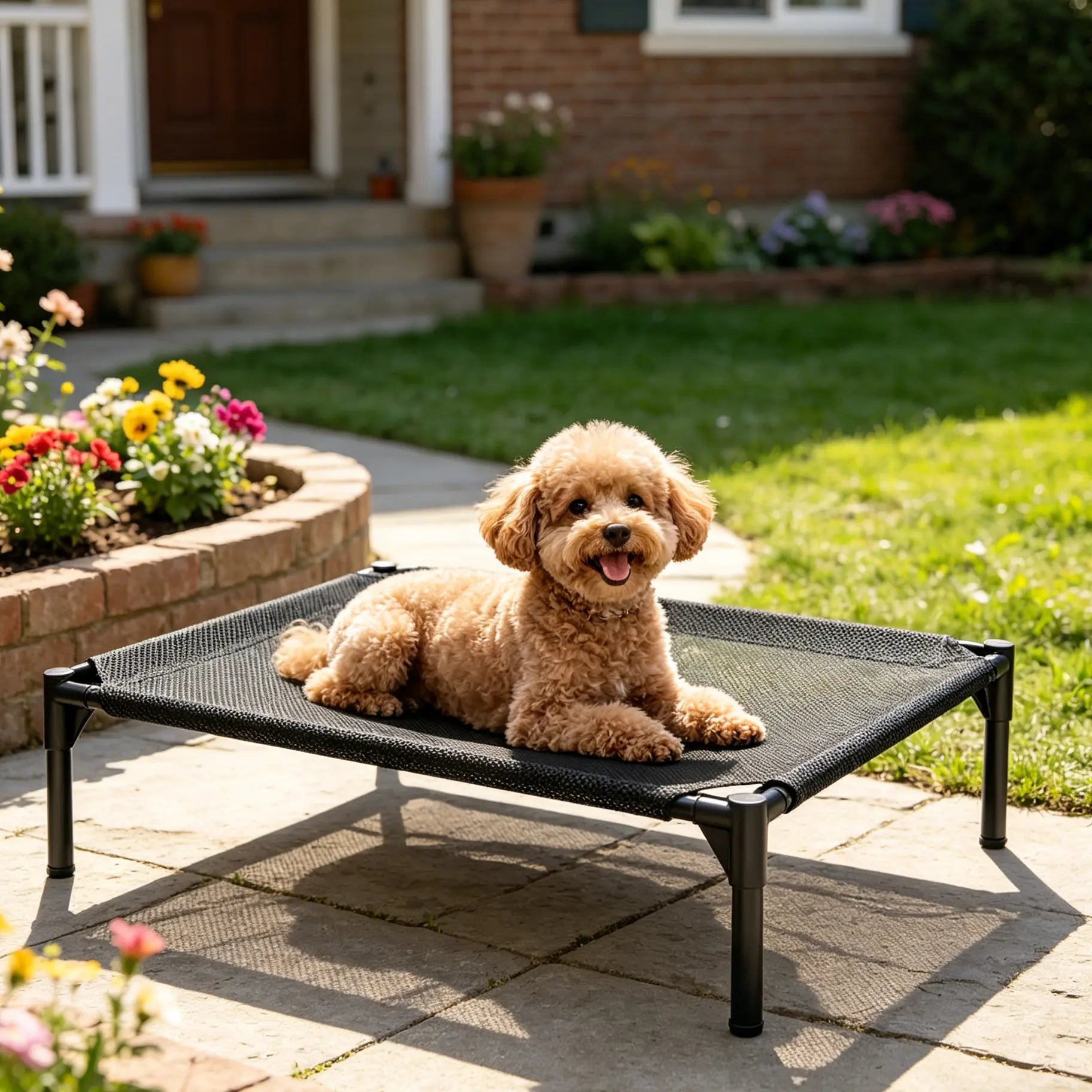 Pawplanet Elevated Cooling Dog Bed - Breathable Mesh & Oxford Cloth for Ultimate Comfort, Perfect for Indoor & Outdoor Use!